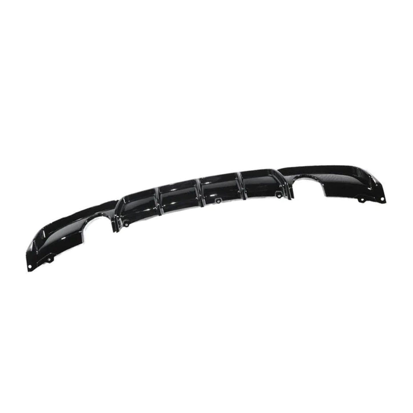 MHCB-F30F31-GB-RD002 BMW 335I/340I Performance Style Rear Diffuser In Gloss Black (F30) | ML Performance Car Parts