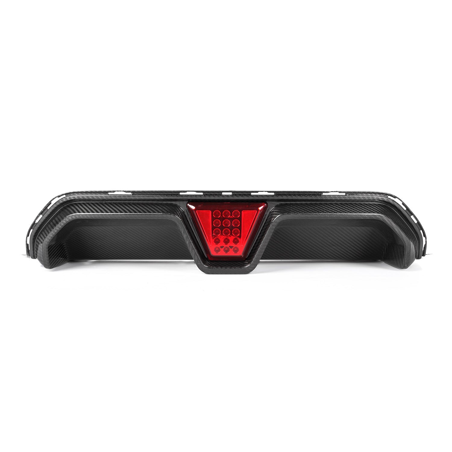 MHCP-F90LCI-CF-RD002 BMW M5 LCI CS Style Rear Diffuser With LED In Pre Preg Gloss Carbon Fibre (F90) | ML Performance Car Parts