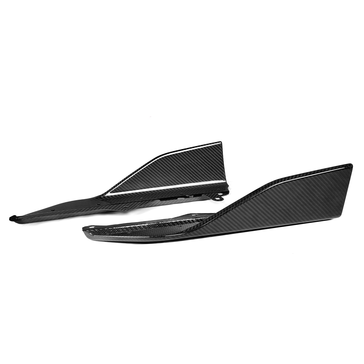 MHCP-G42-CF-SS001 BMW M240I Performance Style Side Skirt Fins In Pre Preg Carbon Fibre (G42) | ML Performance Car Parts