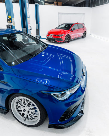 Zaero ZA-GOLF-8-CS-FS VW GOLF GTI CLUBSPORT MK8 EVO-1 GLOSS BLACK FRONT SPLITTER