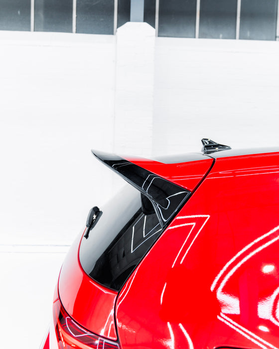 Zaero ZA-GOLF-8-CS-R-TL VW GOLF R & GOLF GTI CLUBSPORT MK8 EVO-1 GLOSS BLACK REAR SPOILER