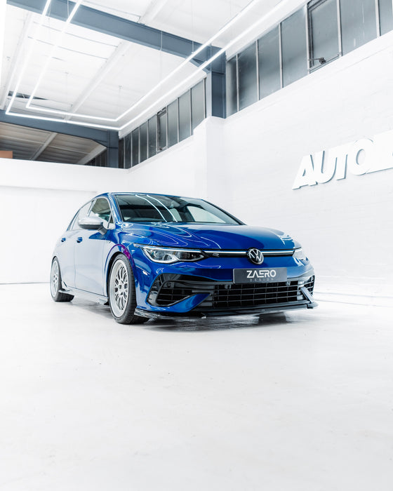 Zaero ZA-GOLF-8-R-FS VW GOLF R MK8 EVO-1 GLOSS BLACK FRONT SPLITTER