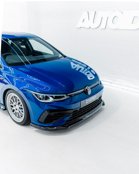 Zaero ZA-GOLF-8-R-FS VW GOLF R MK8 EVO-1 GLOSS BLACK FRONT SPLITTER