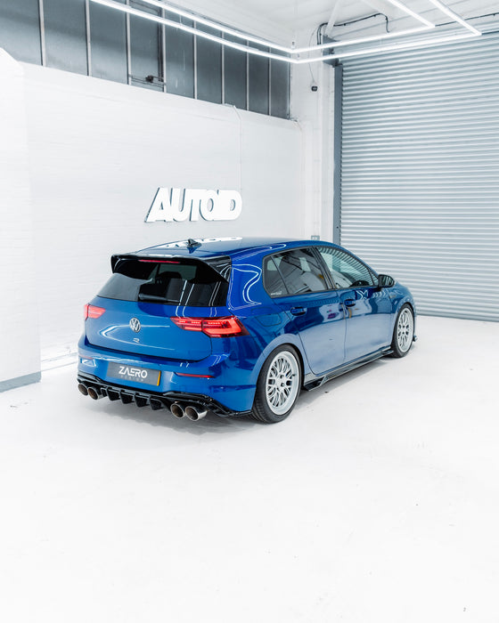 Zaero ZA-GOLF-8-R-DF VW GOLF R MK8 & MK8.5 EVO-1 GLOSS BLACK REAR DIFFUSER