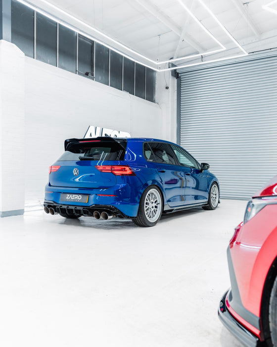 Zaero ZA-GOLF-8-R-DF VW GOLF R MK8 & MK8.5 EVO-1 GLOSS BLACK REAR DIFFUSER