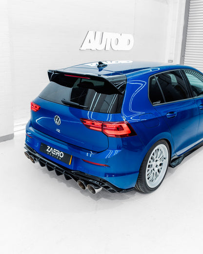 Zaero ZA-GOLF-8-R-DF VW GOLF R MK8 & MK8.5 EVO-1 GLOSS BLACK REAR DIFFUSER