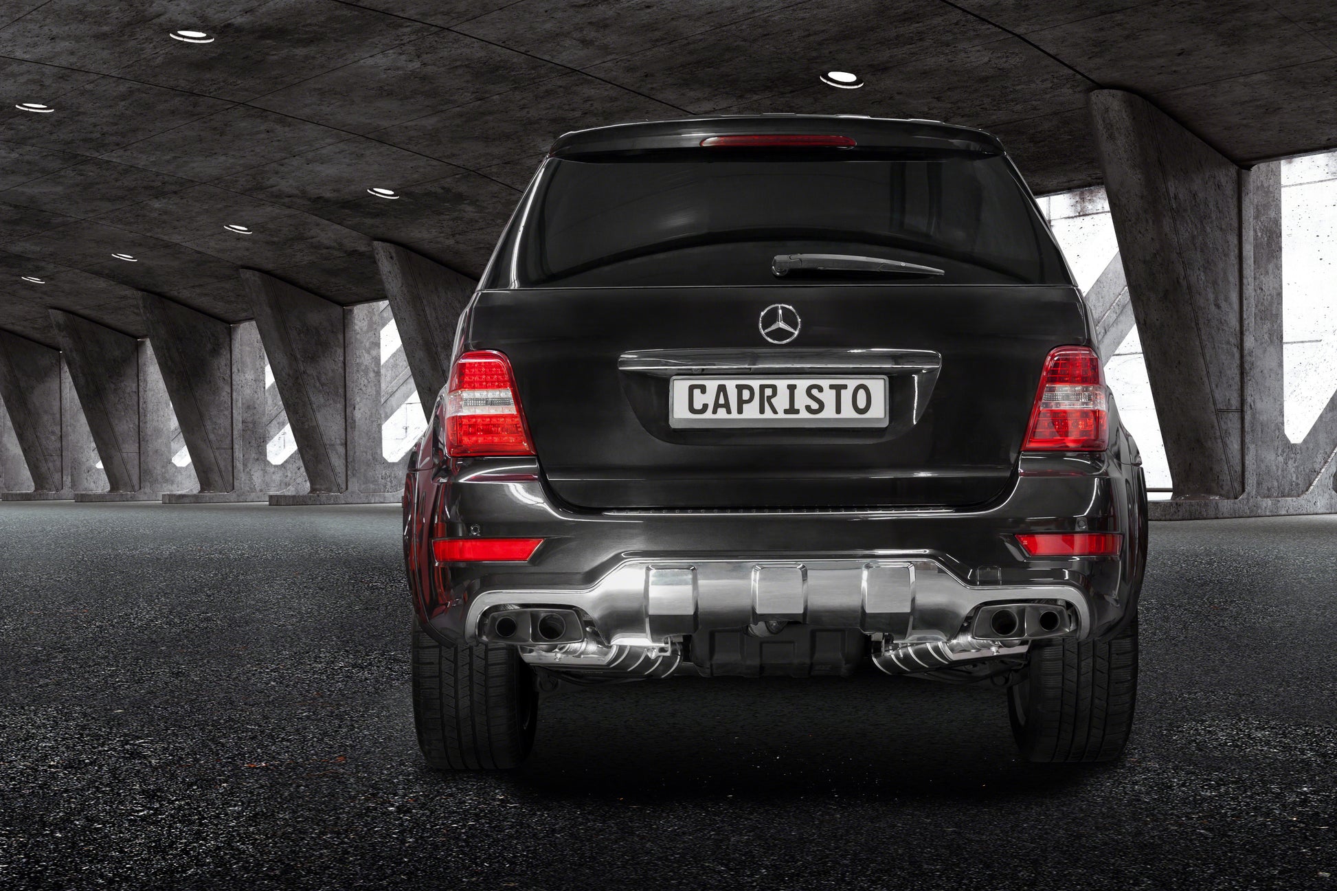 Capristo 02MB07503001 Mercedes AMG ML63 (W164) Valved Exhaust with Ceramic Tips (CES3) 