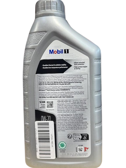 Mobil 1 0W20 EU-SW 1Ltr