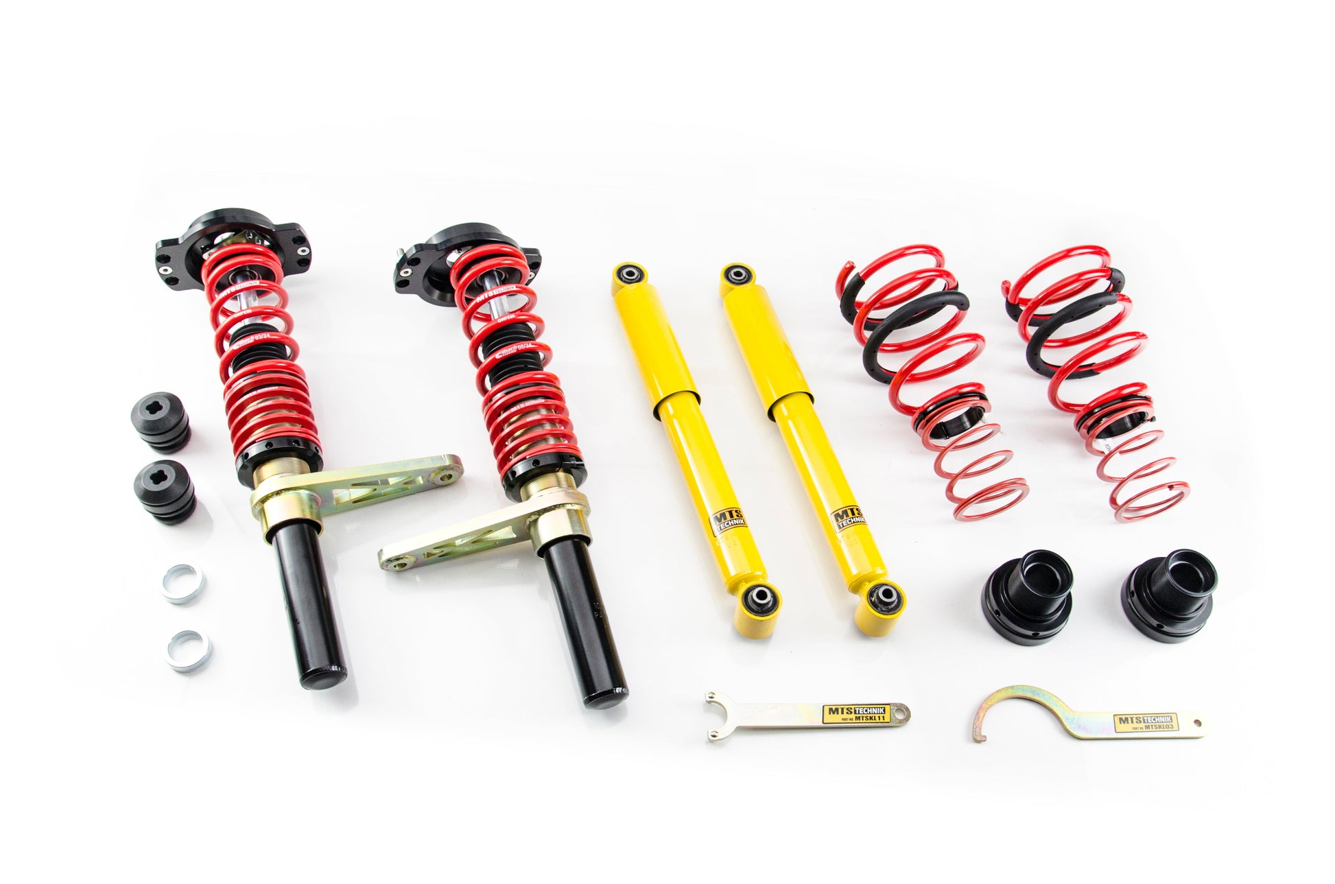 MTS Technik MTSGWVW118 STREET COILOVER KIT W/ CAMBER ADJUST TOP MOUNTS (GOLD) FOR VOLKSWAGEN PASSAT B1 (32)