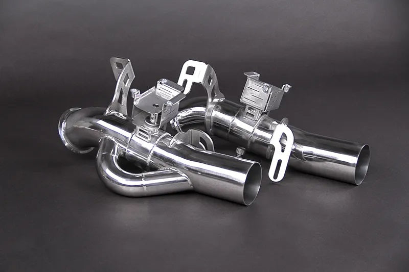 Capristo 02MA09203014 Maserati MC20 Exhaust System with Wicrom Black Chrome End Pipes 