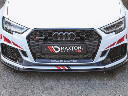 Maxton Design Audi 8V.5 RS3 Sportback Front Splitter V.2 - ML Performance UK