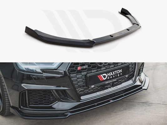 Maxton Design Audi 8V.5 RS3 Sportback & Saloon Front Splitter V.3 - ML Performance UK