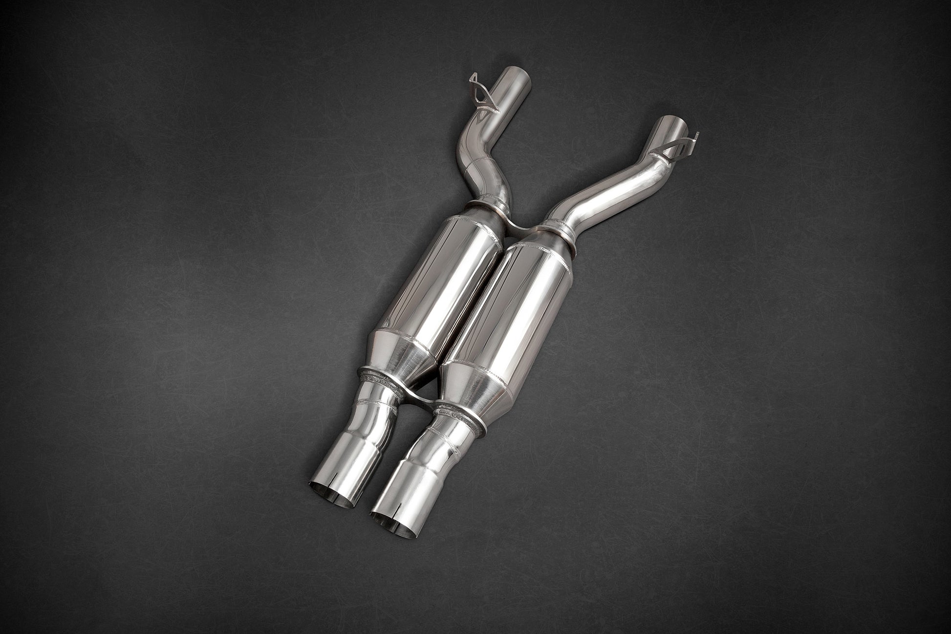 Capristo 02MB02003015 Mercedes AMG C63 (W204) Black Series Valved Exhaust with Middle Silencer Pipes (CES3) 
