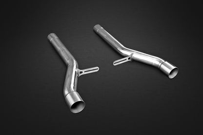 Capristo 02BE04903004 Bentley Continental W12 Supersport/GTC/GTSpeed (before 2012) Middle Silencer / Secondary Cat Replacement Pipes 