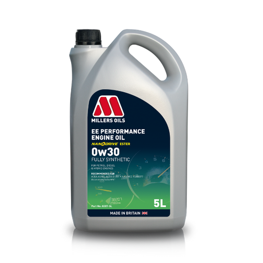 Millers Oils 8207GGB EE Performance 0w-30 Fully Synthetic Engine Oil 5l