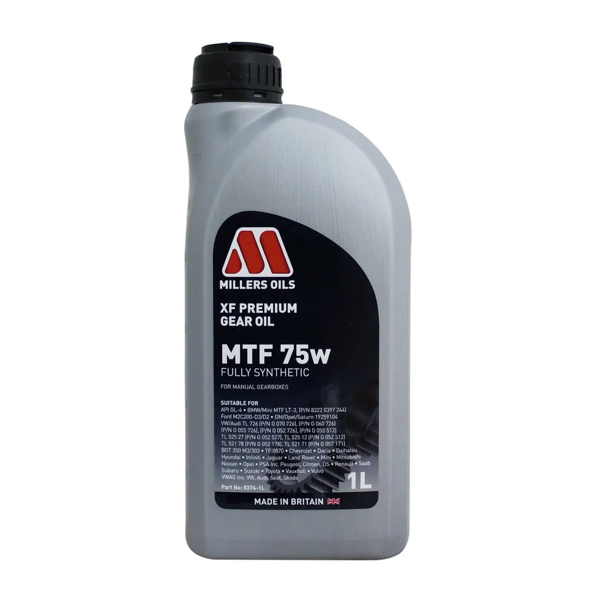 Millers Oils 8374JE XF Premium MTF 75w Gear Oil 1l