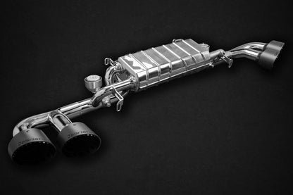 Capristo 02NI09503003 Nissan GTR MK3/4/Nismo Valved Exhaust with Mid-Pipes (Post Cat Spare) Carbon Tips (CES3) 