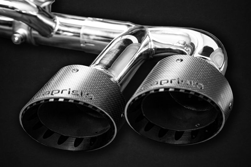 Capristo 02NI09503003 Nissan GTR MK3/4/Nismo Valved Exhaust with Mid-Pipes (Post Cat Spare) Carbon Tips (CES3) 