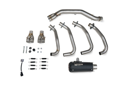 Scorpion PKA146SYSBCER Red Power Full System Ceramic Black Sleeve ZX-4RR - 2023