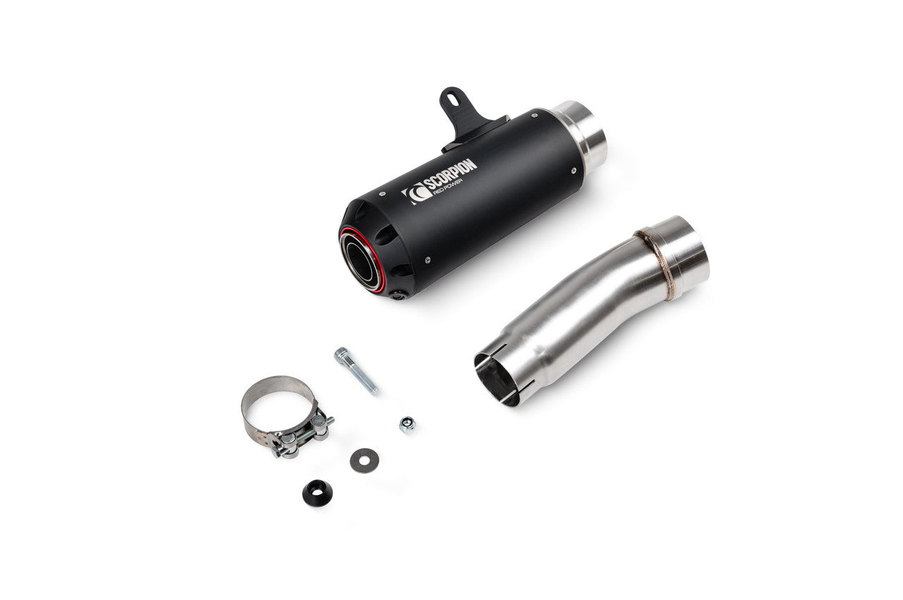 Scorpion PKA147BCER Red Power Slip-on Black Ceramic Coated Sleeve - Ninja H2 SX - 2022