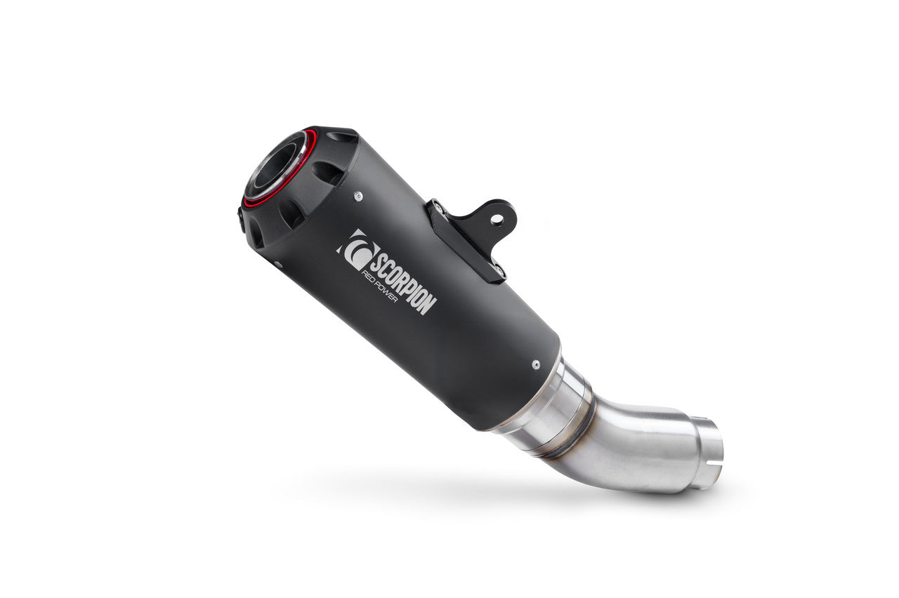 Scorpion PKA148BCER Red Power Slip-on Black Ceramic Coated Sleeve - Ninja ZX-10R - 2021