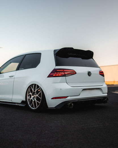 Zaero ZA-GOLF-75-GTI-DF VW GOLF GTI MK7.5 EVO-1 GLOSS BLACK REAR DIFFUSER