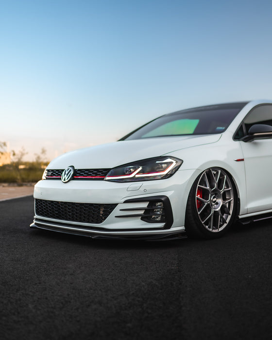 Zaero ZA-GOLF-75-GTI-FS VW GOLF GTI & GOLF GTD MK7.5 EVO-1 GLOSS BLACK FRONT SPLITTER
