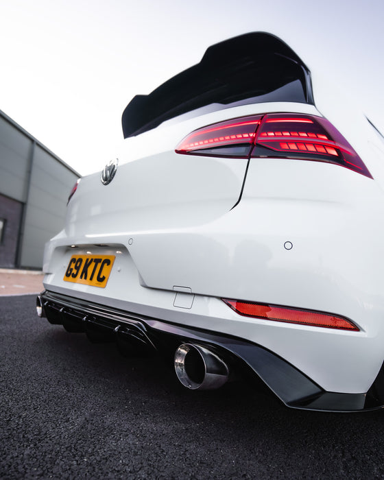 Zaero ZA-GOLF-75-GTI-DF VW GOLF GTI MK7.5 EVO-1 GLOSS BLACK REAR DIFFUSER