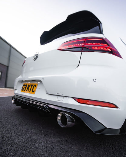 Zaero ZA-GOLF-75-GTI-DF VW GOLF GTI MK7.5 EVO-1 GLOSS BLACK REAR DIFFUSER