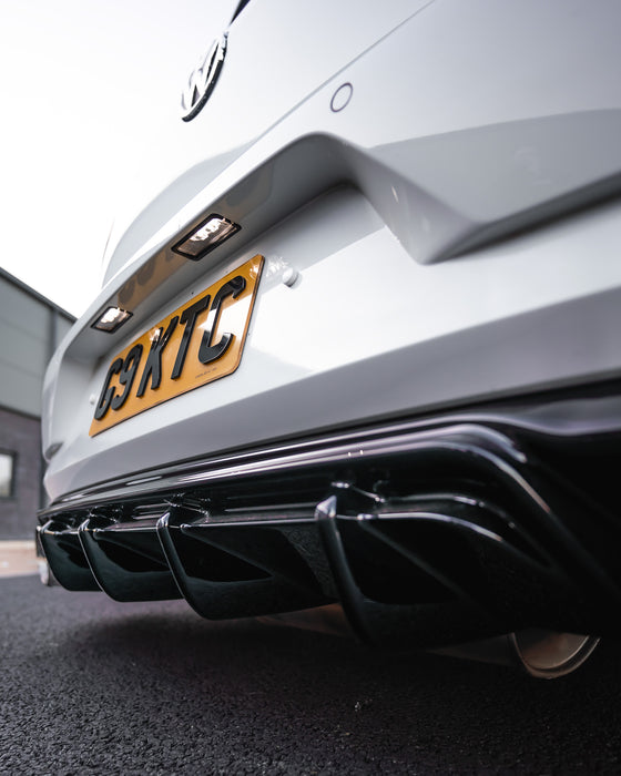 Zaero ZA-GOLF-75-GTI-DF VW GOLF GTI MK7.5 EVO-1 GLOSS BLACK REAR DIFFUSER