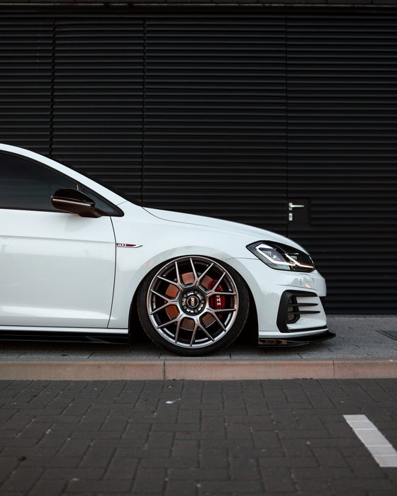 Zaero ZA-GOLF-75-GTI-FS VW GOLF GTI & GOLF GTD MK7.5 EVO-1 GLOSS BLACK FRONT SPLITTER