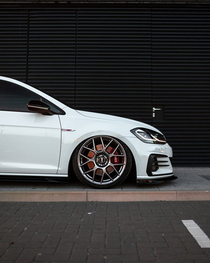 Zaero ZA-GOLF-75-GTI-FS VW GOLF GTI & GOLF GTD MK7.5 EVO-1 GLOSS BLACK FRONT SPLITTER