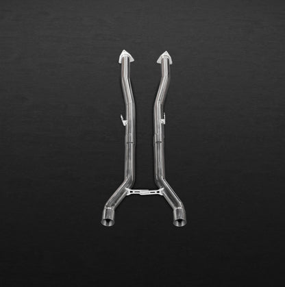 Capristo 02BE04903004 Bentley Continental W12 Supersport/GTC/GTSpeed (before 2012) Middle Silencer / Secondary Cat Replacement Pipes 