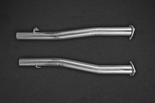 Capristo 02BE04103004 Bentley Continental GT Speed W12 (12+) Middle Silencer / Secondary Cat Replacement Pipes 