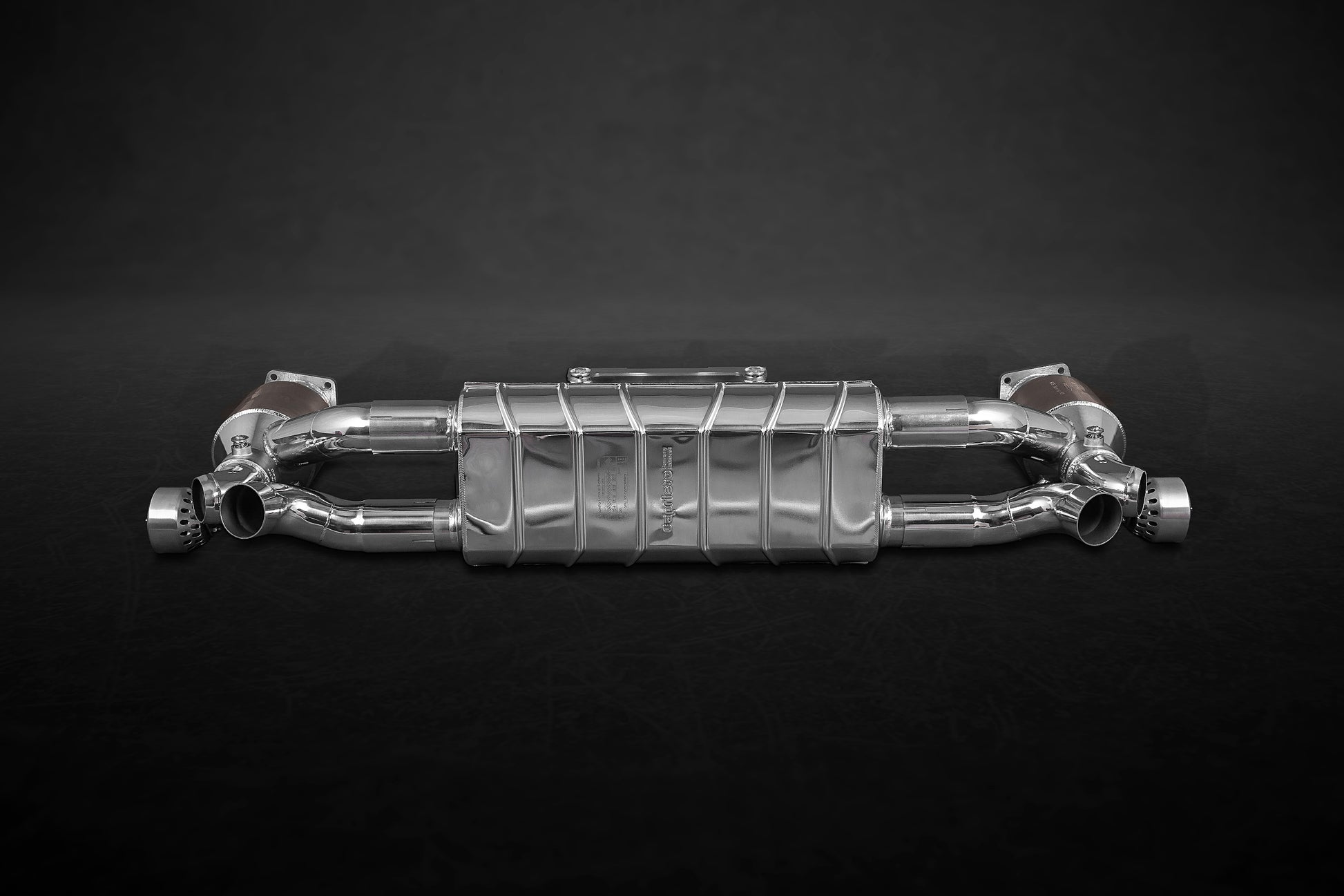 Capristo 02PO03903037 Porsche 991.1/2 Turbo/S Valved Exhaust and 250 Cell Sports Cats (CES3) 