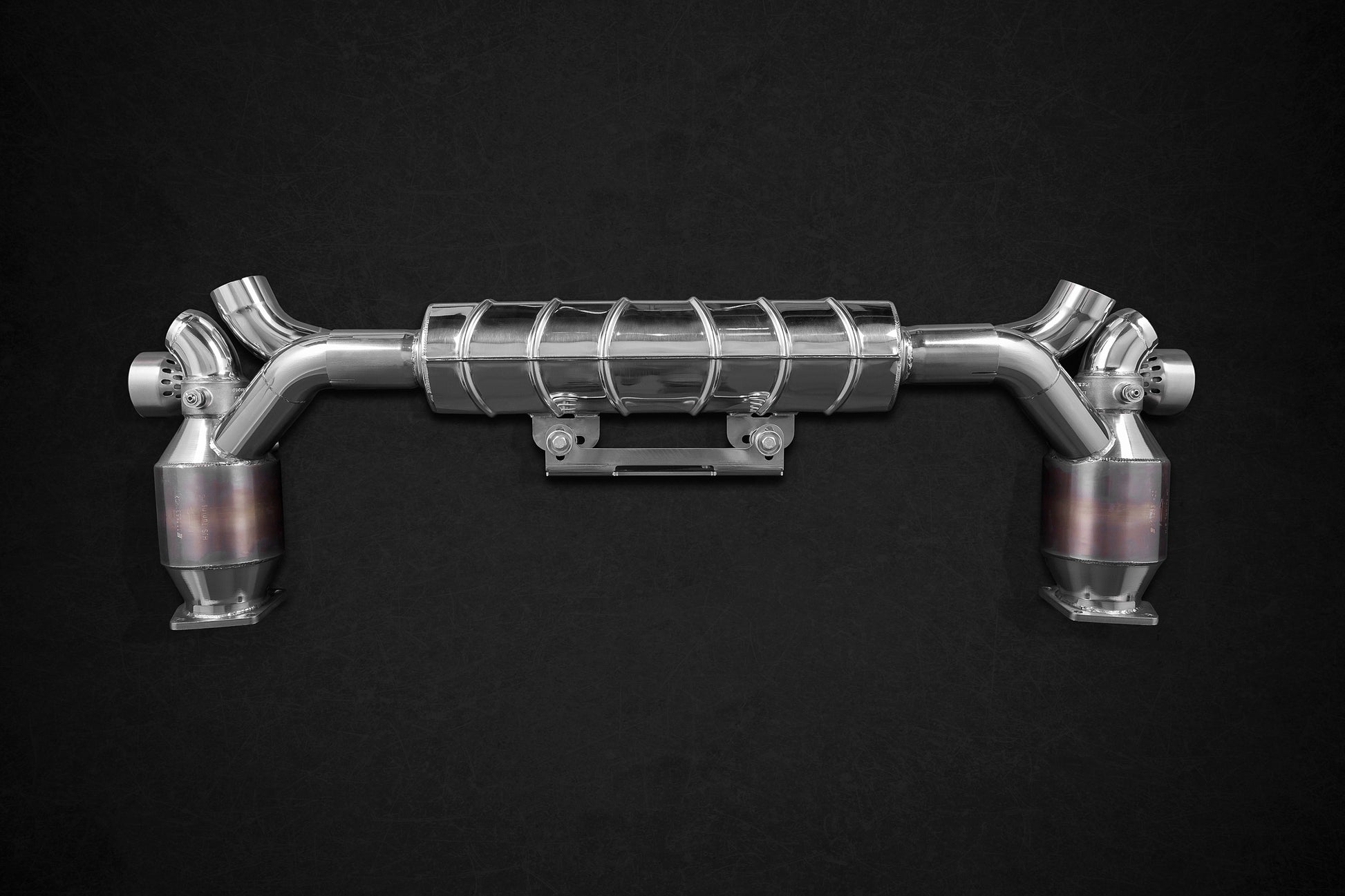 Capristo 02PO03903037 Porsche 991.1/2 Turbo/S Valved Exhaust and 250 Cell Sports Cats (CES3) 