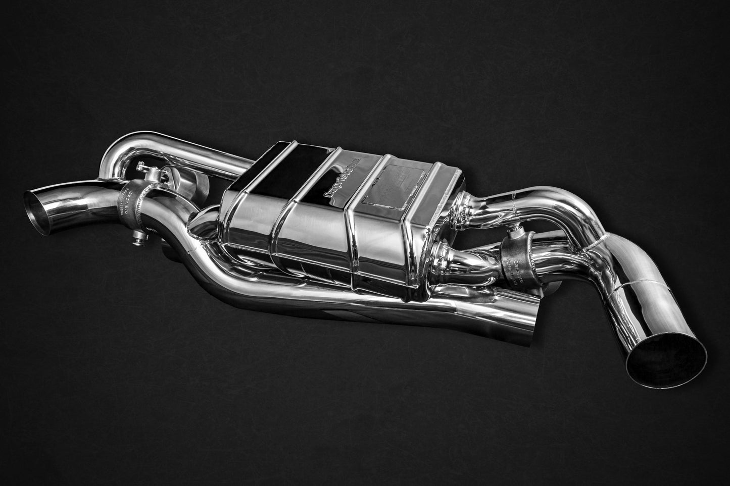 Capristo 02PO11503002 Porsche 992 Valved Exhaust Muffler for OEM Cats (CES3 Version) 