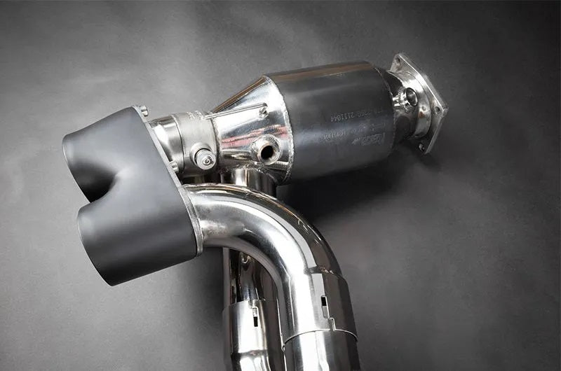 Capristo 02PO01203003 Porsche 997.2 Turbo/S Valved Exhaust with 250 Cell Sports Cats (CES3) 
