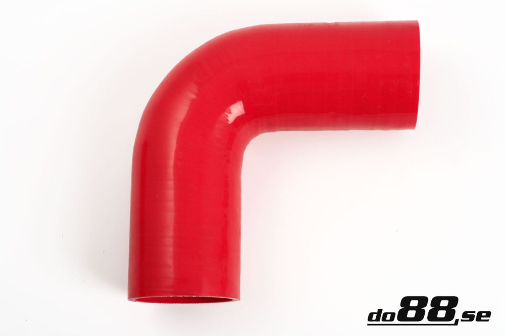 DO88 RB90G76 Silicone Hose Red 90 degree 3'' (76mm)