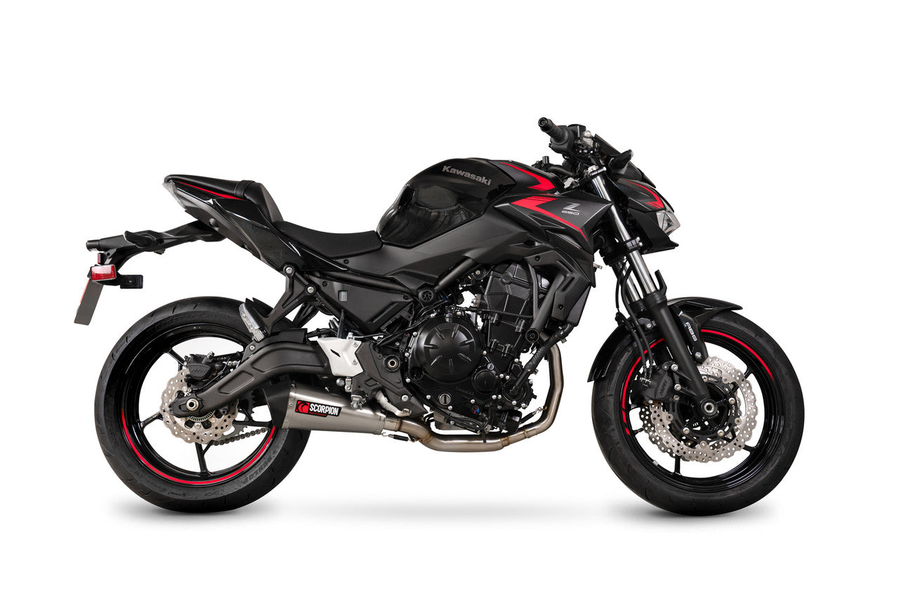 Scorpion RKA144SYSSEO Serket Taper Full System Brushed Stainless Steel Sleeve - Z650 - 2020