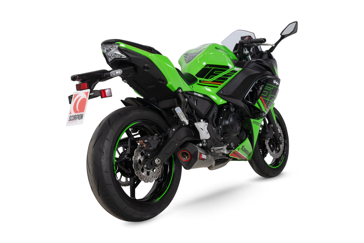 Scorpion RKA145SYSTEO Serket Taper Full System Titanium Sleeve Ninja 650 - 2023