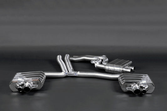 Capristo 02AU00503001 Audi RS5 (B8) ECE Valved Exhaust with Middle Silencer Pipes 