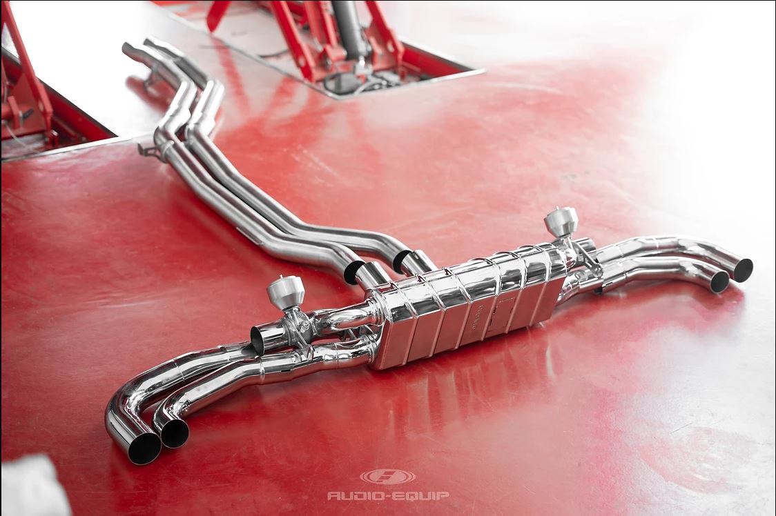 Capristo 02AU11903013 Audi RSQ8 Valved Exhaust with Middle Silencer Spare for OEM Tips (CES3) 