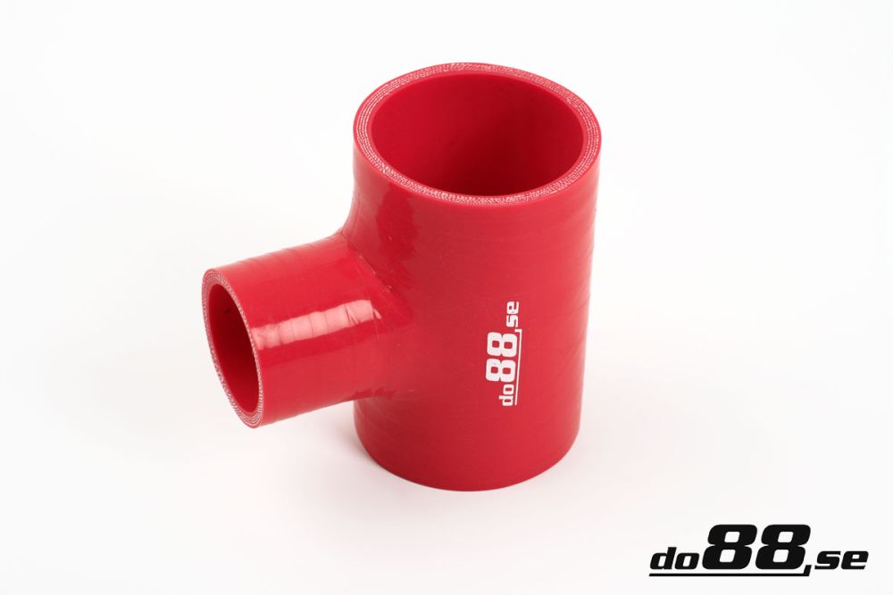 DO88 RT60 Silicone Hose Red T 2,375'' + 1'' (60mm+25mm)