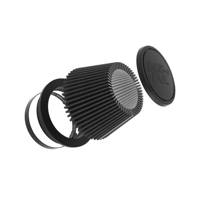 K&N RU-3120HBK Dryflow Universal Air Filter - 5"FLG, 6-1/2" B, 4-1/2" T, 4" H