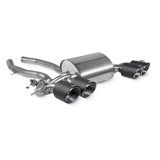 Scorpion SBM098CF G87 M2 Half Exhaust System - Carbon Fibre Quad Ø114mm Ascari Trims