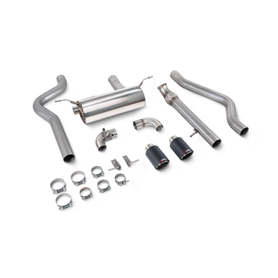 Scorpion SBMS105CF Non-resonated Cat-back System With Valve