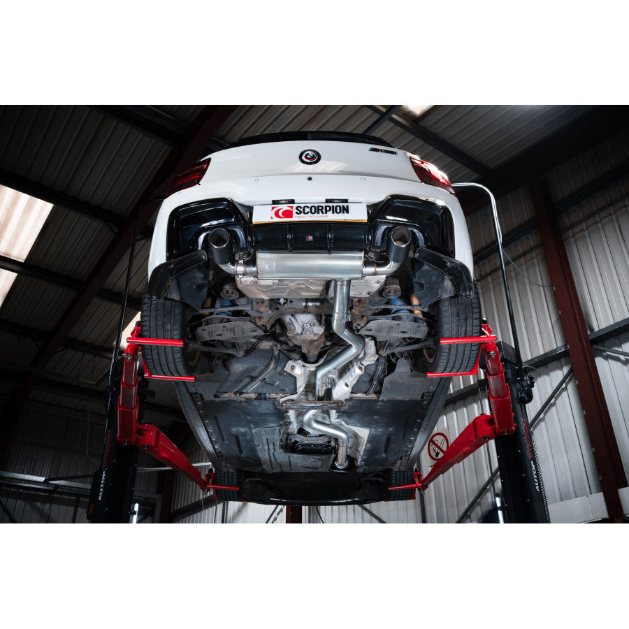 Scorpion SBMS105CF Non-resonated Cat-back System With Valve