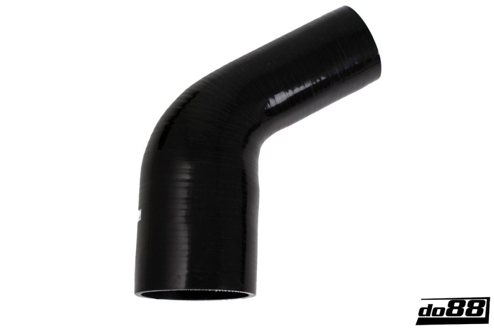 DO88 SBR60G70-80 Silicone Hose Black 60 degree 2,75 - 3,125'' (70 - 80mm)