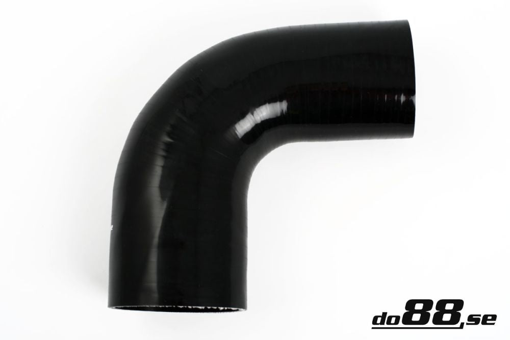 DO88 SBR90G70-80 Silicone Hose Black 90 degree 2,75 - 3,125'' (70 - 80mm)